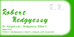 robert medgyessy business card