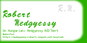 robert medgyessy business card